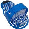 Jicyor Piedi Doccia Spazzola Pulizia, Jicyor Blu Plastica Massaggio Strumento Feet Cleaner + 4pcs Corpo Della Doccia Spugne Bagno in Rete per Promuovere la Circolazione per Rimuovere la Pelle Morta