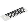 Lacerto® | Adesivi tedeschi 11x13mm per tastiere per PC / laptop e notebook con laminato antigraffio opaco, Germany Keyboard Stickers QWERTZ | Colore: Nero