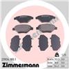 ZIMMERMANN Kit pastiglie freno, Freno a disco ZIMMERMANN 23934.180.1