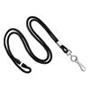 Cordoncino tubolare 3mm NERO con gancio e sgancio (conf. da 100 pz.)