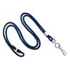 Cordoncino tub. 3mm BLU NAVY con gancio e sgancio (100 pz.)