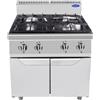 Atosa Cucina a Gas Atosa AT7G4B-F-1 - 4 Fuochi - Dim. 80x70x108 cm