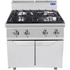 Atosa Cucina a Gas Atosa AT7G4B-F-2 - 4 Fuochi - Dim. 80x70x108 cm