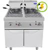 Atosa Cuocipasta Elettrico su Mobile Atosa AT7E8P-F - Capacità 25+25 l - 2xGN 2/3 - Pot. 2x8 kW - Dim. 80x70x108 cm