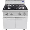 Atosa Cucina a Gas Atosa AT9G4B-F-1 - 4 Fuochi - Dim. 80x90x114 cm