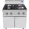 Atosa Cucina a Gas Atosa AT9G4B-F-2 - 4 Fuochi - Dim. 80x90x114 cm