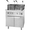 Atosa Cuocipasta a Gas su Mobile Atosa AT9G8P-F - Capacità 35+35 l - 2xGN 1/1 - Pot. 2x13,5 kW - Dim. 80x90x114 cm