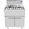 Atosa Friggitrice Gas Atosa AT9G8F-F - Pot. 17+17 kW - 21+21 lt - Dim. 80x90x114 cm