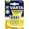 Varta Micro Rechargeable Energy batteria 750 mAh NI-MH 4er Pack