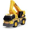 Dickie Toys - Escavatore Cm. 30, con braccio girevole a 360°, perfetto per giocare sulla sabbia, con luci e suoni, a partire dai 3 anni, 203306026
