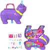Polly Pocket - Gattino delle Feste, Set pignatta a Tema Festa di Compleanno con Ruota panoramica, Include 2 Mini Bambole, Cuccioli e 23 Accessori a Sorpresa, Giocattolo per Bambini, 4+ Anni, JFT90