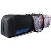 Element Equipment Borsa da snowboard imbottita Deluxe - Borsa da viaggio Premium High End Blu Ripstop 157