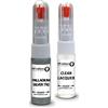 SD COLORS PALLADIUM SILVER 792 compatibile con MERCEDES New Touch Up Paint Pen Kit di riparazione 20 ML GRAFFIO SPAZZOLA COLORE CODE 792 PALLADIUM SILVER (PAINT+LACCA)