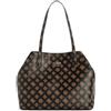 GUESS HWPQ9318280BRO VIKKY II TOTE Donna BROWN Taglia Unica