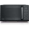TOSHIBA Microwave in nero specchiato, 23 litri, 800 W, digitale da solo mini microwave con 11 livelli di potenza, 6 programmi automatici, funzione di cottura espressa, defrost, display digitale, MW3