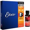 Elixir Corde per chitarra elettrica Elixir Strings con rivestimento NANOWEB, Super Light (.009-.042) & D'Addario PW-LMN Detergente Planet Waves Lemon Oil