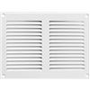 ABOUT VENT 200x150mm Griglia di Ventilazione in Acciaio Bianco con Zanzariera - Griglie di Aerazione in Metallo