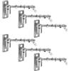 SUPAWAY 6 Cerniere per cancello M12-15cm a bullone J Cerniere pesanti cancelli giardino Cerniere bullone regolabile con 6 cerniere verticali per cancelli fattoria recinzioni legno recinzioni metallich