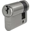 FELGNER Mezzo cilindro Euro Plus, cilindro di chiusura profilato, serratura per porte, porte del garage, ecc. | Ottone - include 3 chiavi a doppia barba | 40 mm
