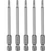 QUARKZMAN 5pz H2,5 Chiavi a Brugola per Punte da Trapano 2,5mm Punte Metriche Piane 1/4 Attacco Esagonale 100mm (4) Punta Cacciavite Esagonali Magnetico Lungo Industriale per Viti