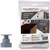 Space-Plug Distanziatori regolabili (mini dimensioni per spazi da 15 a 35 mm), confezione da 100 distanziatori grigi, uso professionale e fai da te per installazioni di cucina, camera da letto, bagno