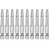 QUARKZMAN 10pz T25 Bit Torx di Sicurezza 1/4 Gambo Esagonale 2 Lungo Acciaio S2 Magnetica Antimanomissione Star Bits Cacciavite Testa Torx con Foro per Rimuovere Viti Fissaggio