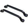 Mprofi MT® 2 Pezzi | Maniglie per Mobili Cucina | 128 mm | Maniglie per Cassetti, Ante, Armadi e Pensili | Design Moderno Effetto Nero, per Cucina, Bagno e Camera