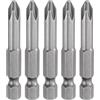 QUARKZMAN 5Pz #2 Punte Cacciavite Phillips PH2 1/4 Gambo Esagonale 2 (50mm) Lungo Acciaio S2 Magnetiche Inserti per Avvitatore per Cacciavite Elettrico Punte Trapano 0.236 (6mm) Asta