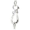 The Jewellery Store London TJS Gancio a S in Argento Sterling 925, Chiusura Bracciali e Collane, Misura 20mm, per Gioelli Fatti a Mano