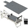 Jinzhenhong Asciugamano per Pilates Reformer, portatile, assorbe il sudore, tappetino per Pilates Reformer, accessorio antiscivolo per gli appassionati di yoga e fitness (grigio)