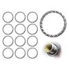 AOYEGIC 12 Pezzi Cuscinetti a Sfera per Bicicletta,Cuscinetto a Sfera per Gabbia Anteriore con Anello a Sfera,Cuscinetti a Sfera girevoli per Movimento Centrale,Accessori per Bici(40 mm)
