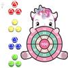 LAKPYN 1 Pezzi Giochi Bambini Giocattolo per Freccette Bersaglio, con 12 Palline Adesive Giochi e 1 Gancio per Bambini da Giardino Viaggio 3-10 Anni, Regalo Natale Compleanno 4-9 Anni