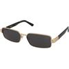 Love Moschino MOL100/S 000/IR | Occhiali da Sole Graduati o Non Graduati | Metallo | Rettangolari | Oro | Adrialenti