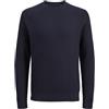 JACK & JONES Knit Crew Neck Jprblubarkley Maglia Girocollo Ch, Cielo Notturno, M Uomo