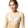 Simone Perele Delice - Reggiseno a Tuffo Trasparente da Donna - Bianco - 3G
