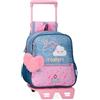 Enso Dreamer Zaino piccolo con carrello blu 23 x 25 x 10 cm Poliestere 5,75 L, blu, Piccolo zaino con carrello