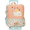 Enso Play All Day zaino per bambini, zaino per la scuola, realizzato in poliestere, doppie ruote multidirezionali, molteplici modi per usarlo, multicolore, 25x32x12cm, Zaino Passeggiata + Carrello