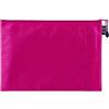 Anevous 2 sacchetti portadocumenti, con chiusura lampo, impermeabile, per documenti, ricevute, carta, ufficio, viaggi scolastici, cosmetici, rosso rosa, formato A4, 34 x 24 cm