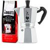 Bialetti Moka Express, Caffettiera in Alluminio da 6 Tazze + Perfetto Moka, Caffè Macinato Gusto Classico da 250 gr