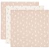Jollein 535-851-67042 - Set di 3 panni di garza/Swaddle, colore: rosa/bianco (70 x 70 cm)