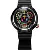 Nubeo Orologio da uomo Ventana automatico Atari Gamestation Pro in edizione limitata 48 mm con cinturino in gomma NB-6125, Cinturino