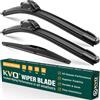 KVQ Windshield Wiper Blades Replacement for Mazda CX3 CX-3 2016 2017 2018 2019 2020 2021,Original Equipment Replacement Front Rear Wiper Blade Set - 22 19 10 (Set of 3)