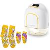 Medela Set Medela Melody InBra Tiralatte indossabile singolo, mani libere + Medela Calzini coordinati mamma-bambino | Edizione limitata dell'artista svizzera Yael Anders