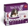 Vectra 3d Rosso Spot-On Cani Superiori a 40 Kg 3 Pipette
