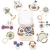 JOYBOY Sonaglio Neonato 10 Pezzi, Giochi Dentizione Montessori, 0-12 Mese