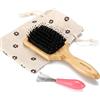 BESTOOL Spazzola per capelli da viaggio piccola per donne, uomini o bambini, spazzola per capelli con setole di cinghiale per districare, antifrizz, distribuire olio