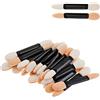 jeufun Applicatore di ombretti in spugna, 30 pezzi, usa e getta, pennello per ombretto, spugnetta, applicatore ovale a doppio lato, per eyeliner, trucco per occhi, nail art, strumento di bellezza
