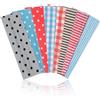 Richaa 8 fasce per capelli da donna, alla moda, a pois, 21 cm, morbide, elastiche, per la cura della pelle, per sport, corsa, sudore, antiscivolo, accessori per capelli per yoga e palestra