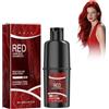 Wonsters 100ML Shampoo colorante per capelli, shampoo colorante naturale istantaneo 3 in 1, shampoo colorante per capelli neri e balsamo 3 in 1 (rosso)