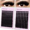 WENDY LASHES Ciglia Finte Ciuffetti,200D+250D Ciuffetti Ciglia Finte Russe Soffici D-Curl 10-18mm Look Naturale Lash Extensions DIY Fai Da Te per Principianti(200D+250D-0.07D1018)